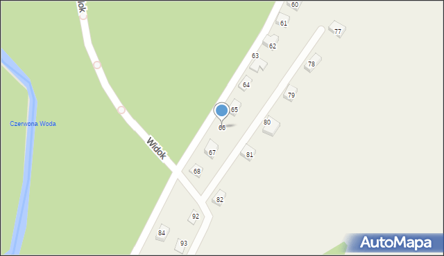 Tylice, Tylice, 66, mapa Tylice