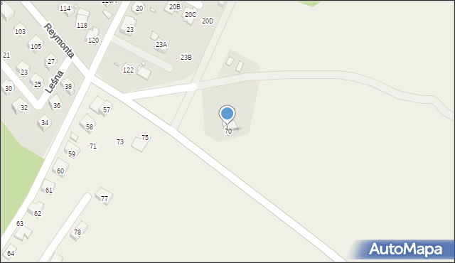 Tylice, Tylice, 70, mapa Tylice