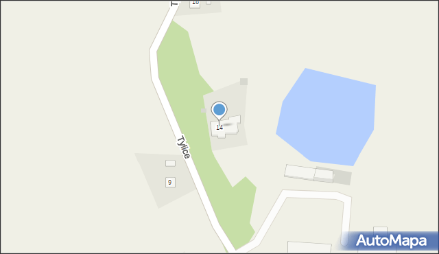 Tylice, Tylice, 14, mapa Tylice