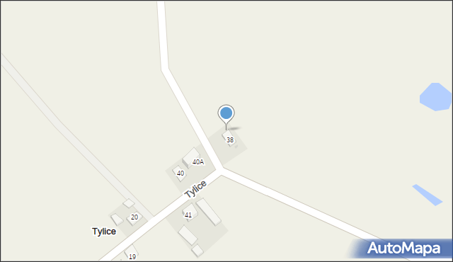 Tylice, Tylice, 38A, mapa Tylice