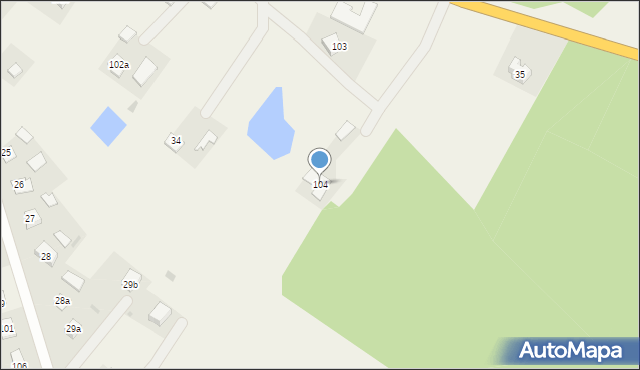 Tylkowo, Tylkowo, 104, mapa Tylkowo