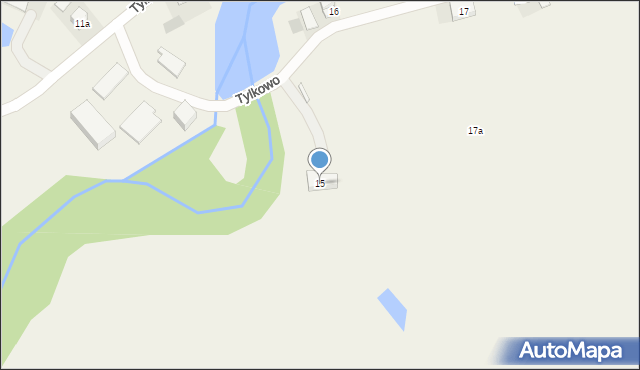 Tylkowo, Tylkowo, 15, mapa Tylkowo