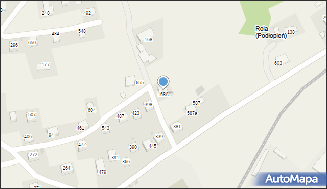 Tymbark, Tymbark, 168A, mapa Tymbark