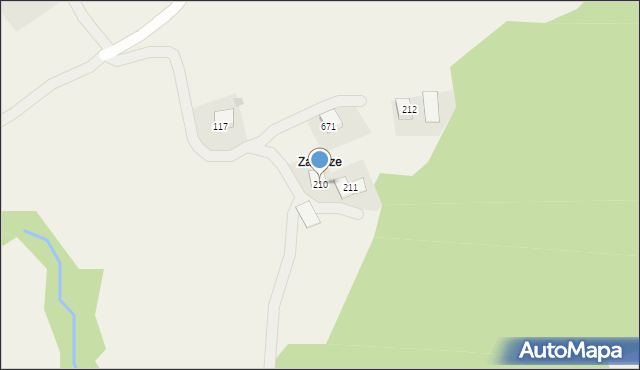 Tymbark, Tymbark, 210, mapa Tymbark