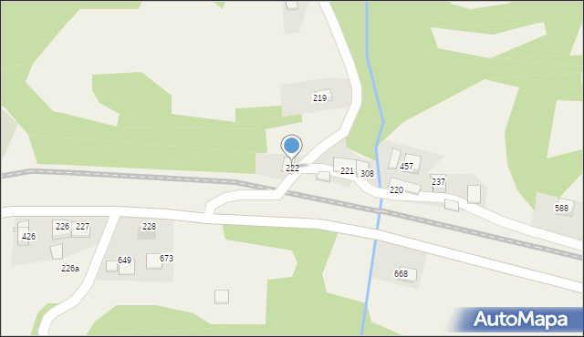 Tymbark, Tymbark, 222, mapa Tymbark