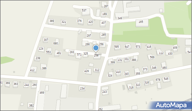 Tymbark, Tymbark, 258, mapa Tymbark