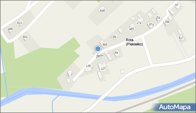 Tymbark, Tymbark, 280, mapa Tymbark