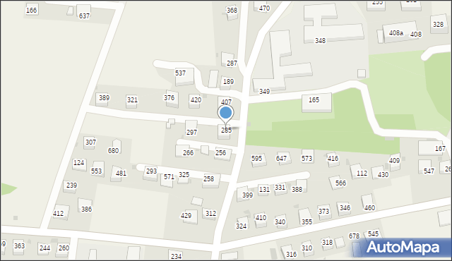 Tymbark, Tymbark, 285, mapa Tymbark