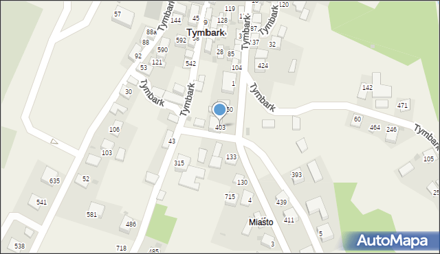 Tymbark, Tymbark, 403, mapa Tymbark