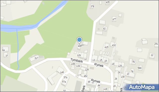Tymbark, Tymbark, 418, mapa Tymbark