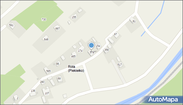 Tymbark, Tymbark, 574, mapa Tymbark