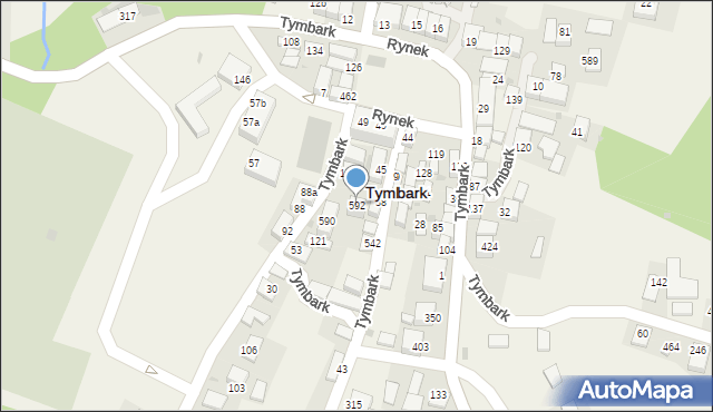 Tymbark, Tymbark, 592, mapa Tymbark