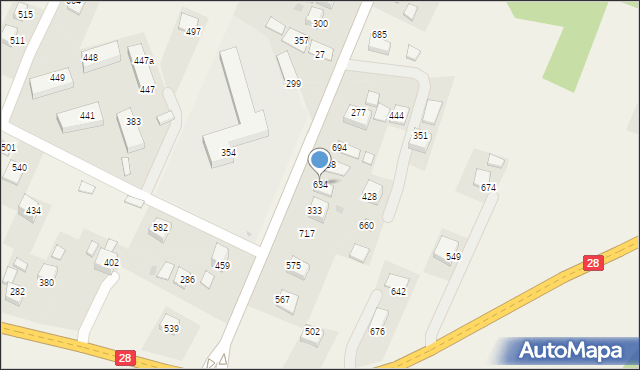 Tymbark, Tymbark, 634, mapa Tymbark