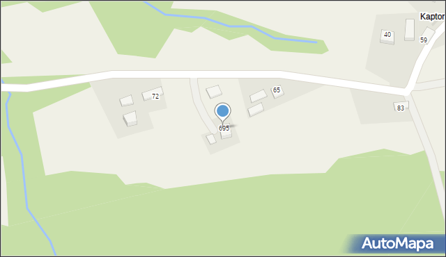 Tymbark, Tymbark, 695, mapa Tymbark