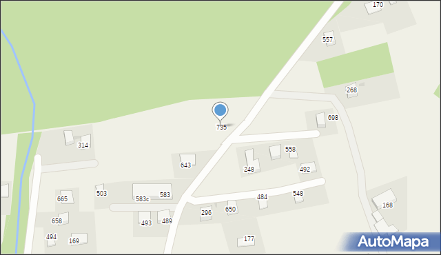 Tymbark, Tymbark, 735, mapa Tymbark