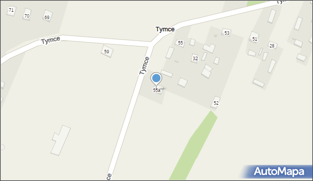 Tymce, Tymce, 55a, mapa Tymce