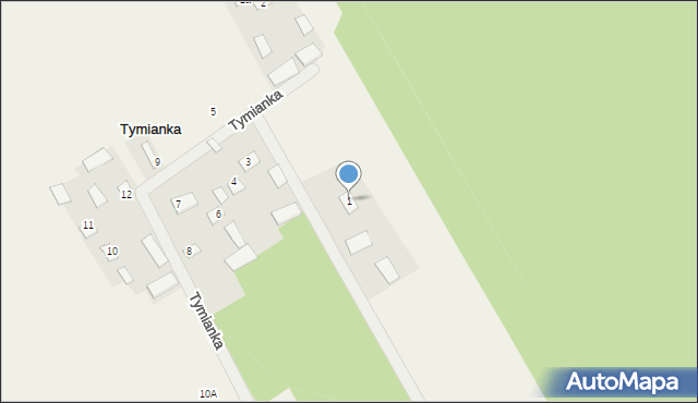 Tymianka, Tymianka, 1, mapa Tymianka