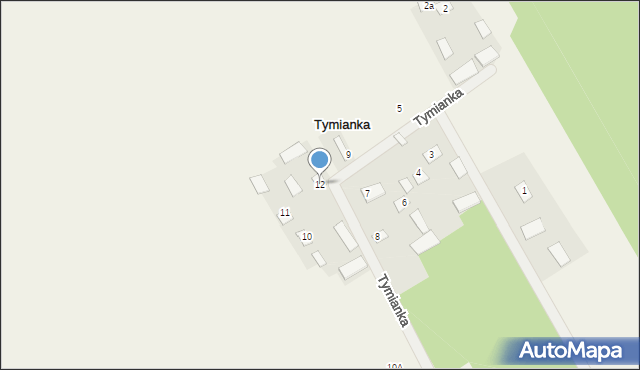 Tymianka, Tymianka, 12, mapa Tymianka