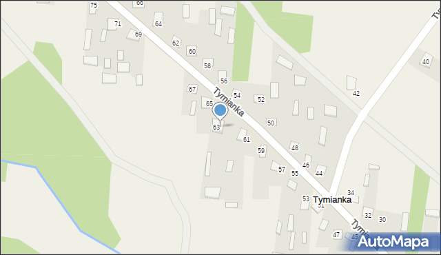 Tymianka, Tymianka, 63A, mapa Tymianka