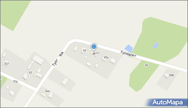 Tymianka, Tymianka, 85, mapa Tymianka