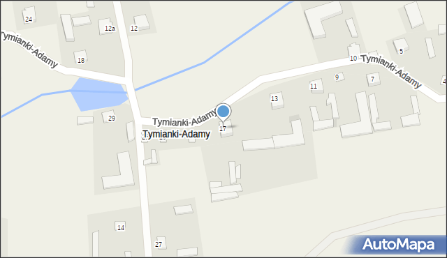 Tymianki-Adamy, Tymianki-Adamy, 17, mapa Tymianki-Adamy