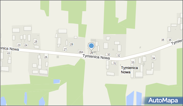 Tymienica Nowa, Tymienica Nowa, 29, mapa Tymienica Nowa