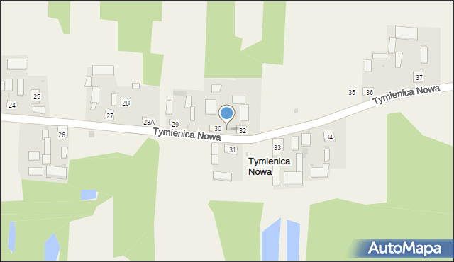 Tymienica Nowa, Tymienica Nowa, 30a, mapa Tymienica Nowa