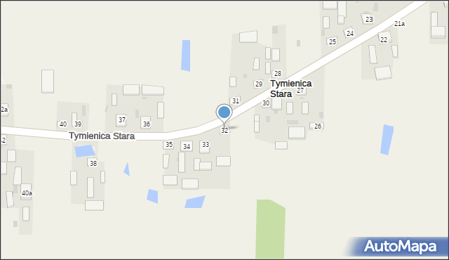 Tymienica Stara, Tymienica Stara, 32, mapa Tymienica Stara