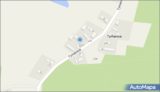 Tymienice, Tymienice, 11, mapa Tymienice