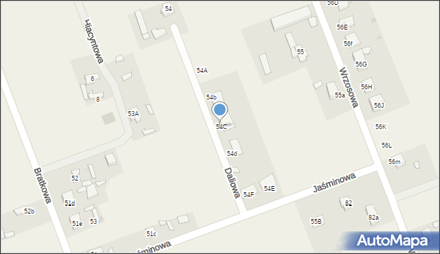 Tymienice, Tymienice, 54C, mapa Tymienice
