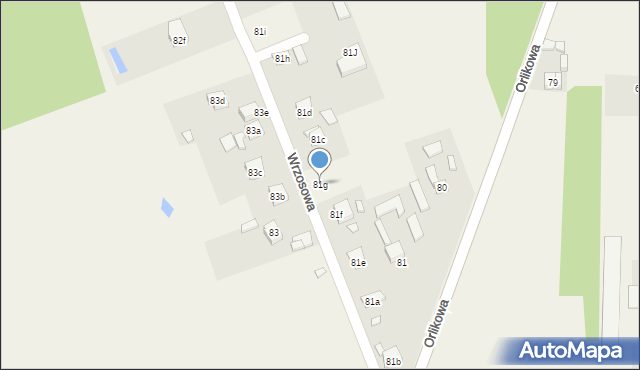 Tymienice, Tymienice, 81g, mapa Tymienice