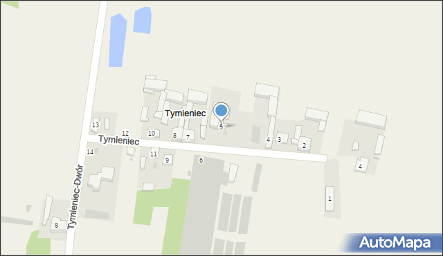 Tymieniec, Tymieniec, 5, mapa Tymieniec