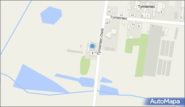 Tymieniec, Tymieniec-Dwór, 8, mapa Tymieniec