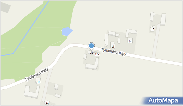 Tymieniec, Tymieniec-Kąty, 12, mapa Tymieniec