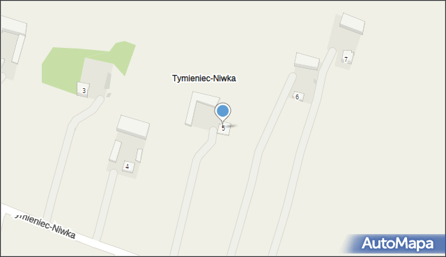 Tymieniec, Tymieniec-Niwka, 5, mapa Tymieniec