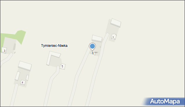 Tymieniec, Tymieniec-Niwka, 6, mapa Tymieniec