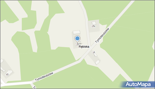 Tymoteuszew, Tymoteuszew, 15, mapa Tymoteuszew