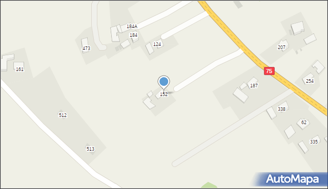 Tymowa, Tymowa, 152, mapa Tymowa