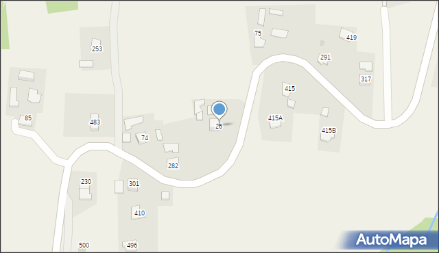 Tymowa, Tymowa, 26, mapa Tymowa