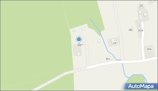 Tymowa, Tymowa, 533, mapa Tymowa