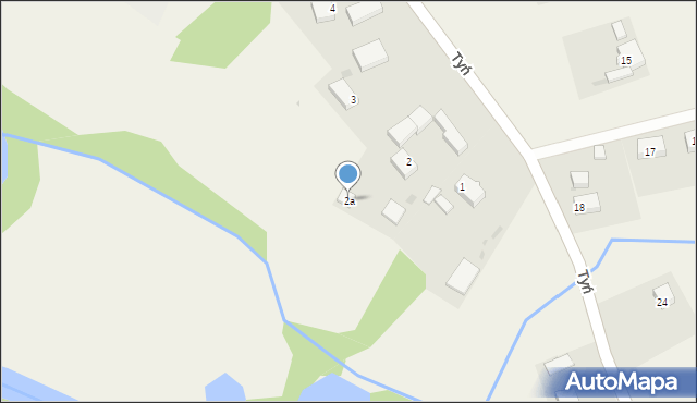 Tyń, Tyń, 2a, mapa Tyń