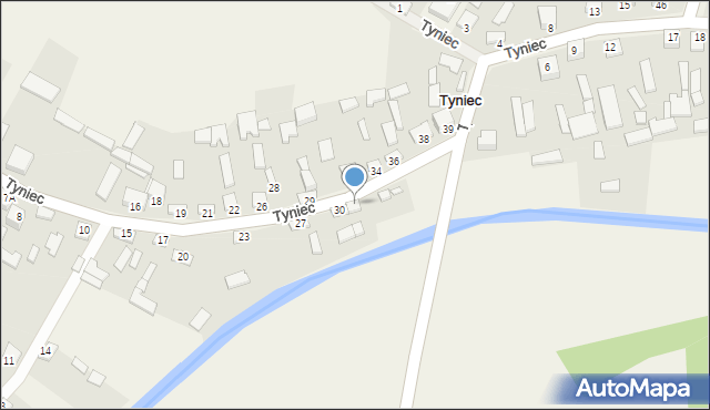 Tyniec, Tyniec, 31, mapa Tyniec