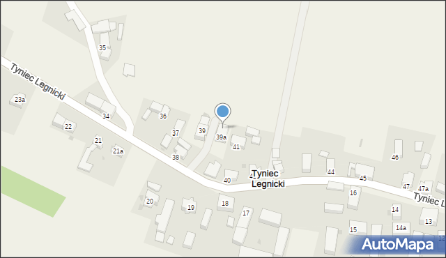 Tyniec Legnicki, Tyniec Legnicki, 39b, mapa Tyniec Legnicki