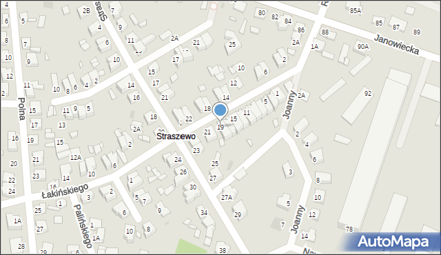 Wągrowiec, Tylmana Feliksa, dh., 19, mapa Wągrowiec