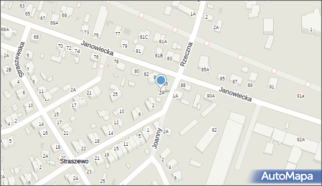 Wągrowiec, Tylmana Feliksa, dh., 2A, mapa Wągrowiec