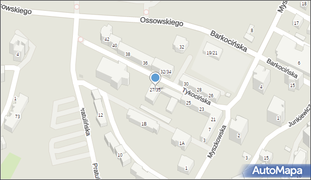 Warszawa, Tykocińska, 27/35, mapa Warszawy