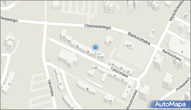 Warszawa, Tykocińska, 34, mapa Warszawy