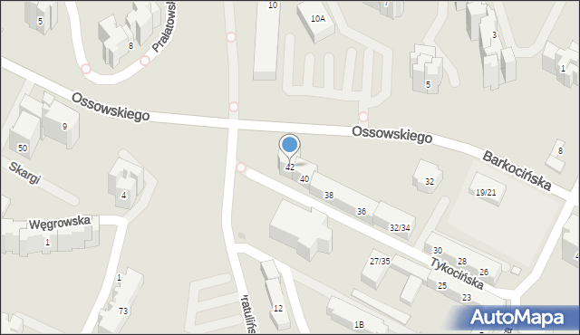 Warszawa, Tykocińska, 42, mapa Warszawy