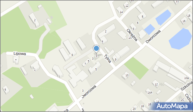 Wilkowice, Tylna, 1, mapa Wilkowice