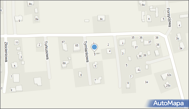 Wola Grzymkowa, Tymiankowa, 3, mapa Wola Grzymkowa